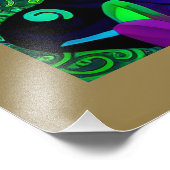 Psychédélique Mardi Gras Masque Visage 3 Photo Imp (Coin)