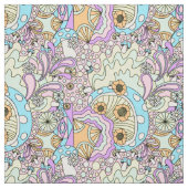 psychédélique pastel sur tissu rose (Échantillon)