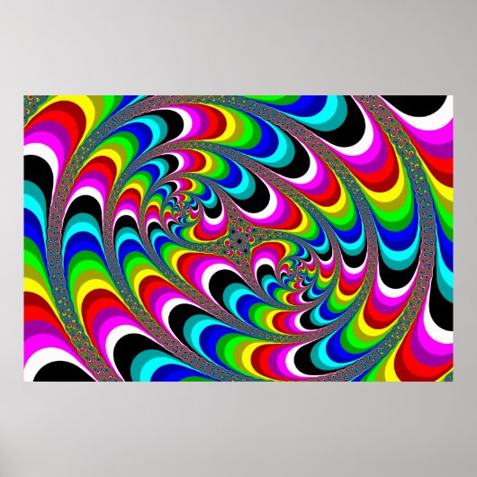 Psychédélique - Poster fractal (Devant)