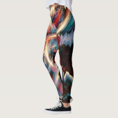Psychédélique Rêve Abstrait Art Leggings ♥ Psydefx (Gauche)