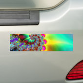 Psychedelisch 12 - Fractal Bumpersticker (Op auto)