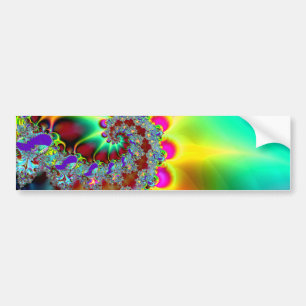 Psychedelisch 12 - Fractal Bumpersticker