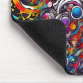 Psychedelisch Abstract Ontwerp Muismat (Hoek)