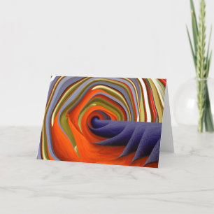 Psychedelisch Abstract Personaliseerbare Wenskaart Kaart