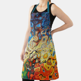 psychedelisch all-over print Schort