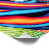 Psychedelisch astraal vlak perfect poster (Hoek)