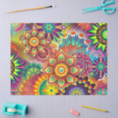 psychedelisch bloementissuepapier tissuepapier (Craft)