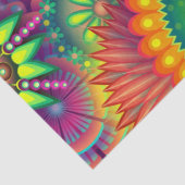 psychedelisch bloementissuepapier tissuepapier (Detail)