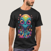 psychedelisch buitenaards portret t-shirt (Voorkant)