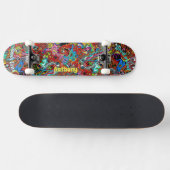 Psychedelisch dek voor skateboard (Horizontaal)