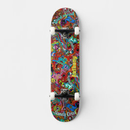 Psychedelisch dek voor skateboard