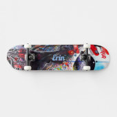 Psychedelisch dek voor skateboard (Horizontaal)