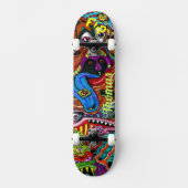 Psychedelisch dek voor skateboarders skateboard