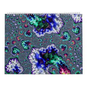 Psychedelisch fractal kalender