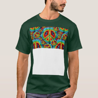 Psychedelisch geverfd stropdas t-shirt