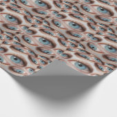 Psychedelisch gezichtsvermogen: Abstracte oogillus Cadeaupapier (Hoek)