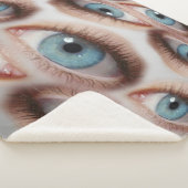 Psychedelisch gezichtsvermogen: Abstracte oogillus Sherpa Deken (3/4)