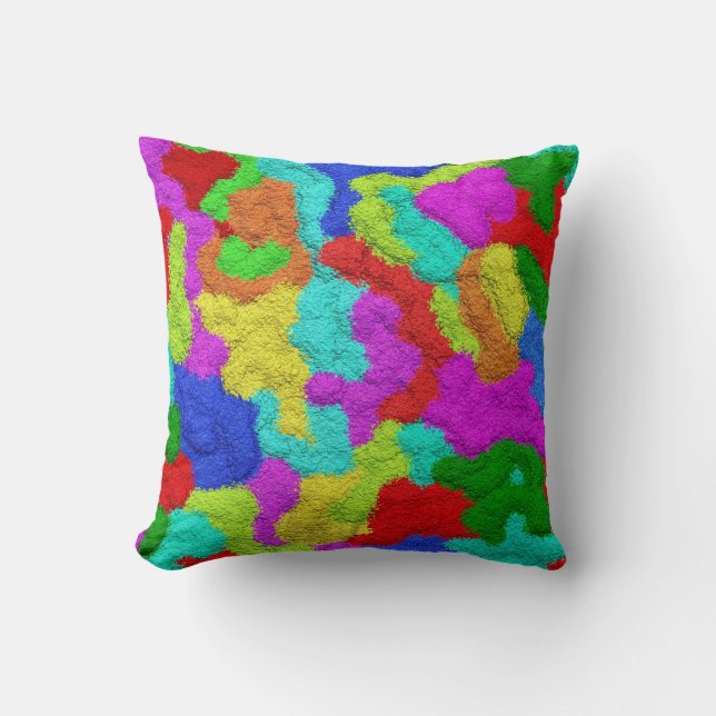 Psychedelisch Glitter Patroon Kussen (Voorkant)