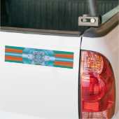 Psychedelisch groen bumpersticker (Op Truck)