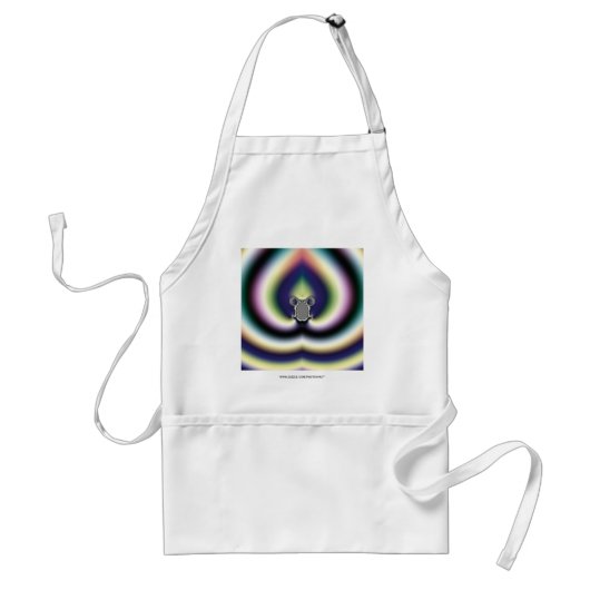 Psychedelisch Hart Standaard Schort (Voorkant)