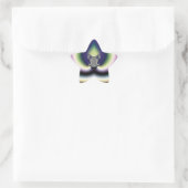 Psychedelisch Hart Ster Sticker (Tas)