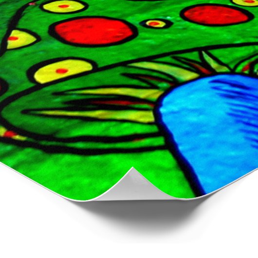 psychedelisch hippie-muurposter poster (Hoek)