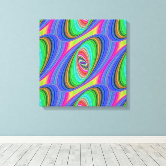 psychedelisch hypnose verpakt canvas (Insitu (Houten vloer))