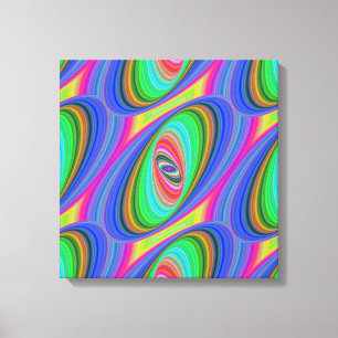 psychedelisch hypnose verpakt canvas afdruk
