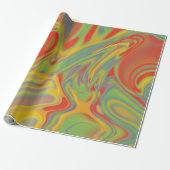 Psychedelisch inpakpapier (Uitgerold)