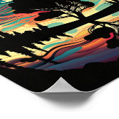 Psychedelisch landschap poster (Hoek)