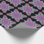 Psychedelisch mandala cadeaupapier (Hoek)