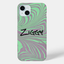 Psychedelisch marmeren ontwerp iPhone 15 mini hoesje