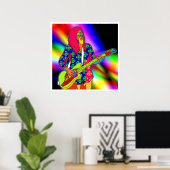 psychedelisch muziekposter VAN 8.99 Poster (Thuiskantoor)