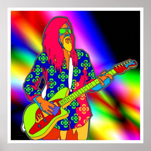 psychedelisch muziekposter VAN 8.99 Poster (Voorkant)