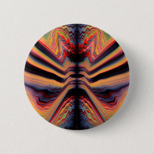 psychedelisch patroon ronde button 5,7 cm