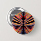 psychedelisch patroon ronde button 5,7 cm (Voorkant /achterkant)