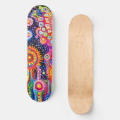 Psychedelisch Patroon Skateboard (Voorkant)