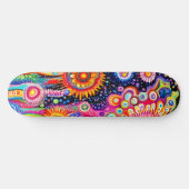 Psychedelisch Patroon Skateboard (Horizontaal)