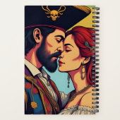 Psychedelisch Piratenkoppel – Stoute Romance Notitieboek (Achterkant)