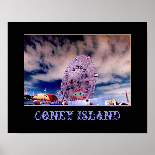 Psychedelisch Poster "Wonder Wheel & Sky" (Voorkant)