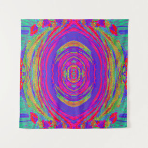 Psychedelisch radiaal patroon wandkleed