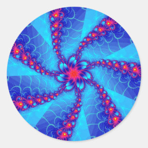 psychedelisch ronde sticker