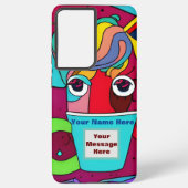 Psychedelisch Samsung Galaxy Hoesje (Achterkant)