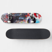 Psychedelisch skateboarddek skateboard (Horizontaal)