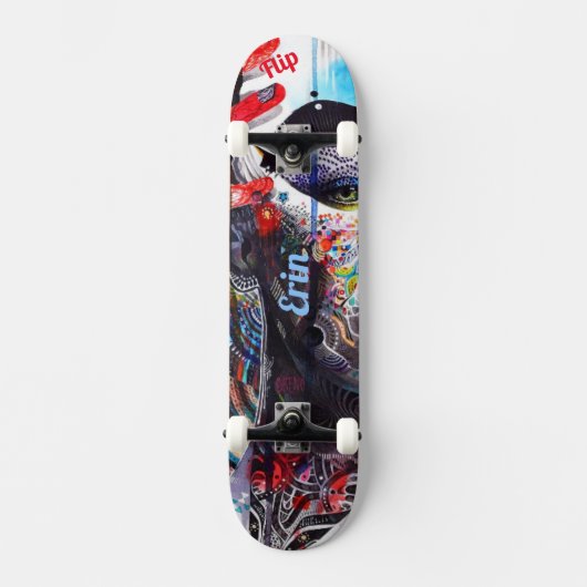 Psychedelisch skateboarddek skateboard (Voorkant)