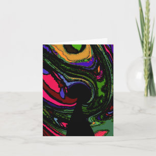 Psychedelisch Sleutelgat Bedankkaart