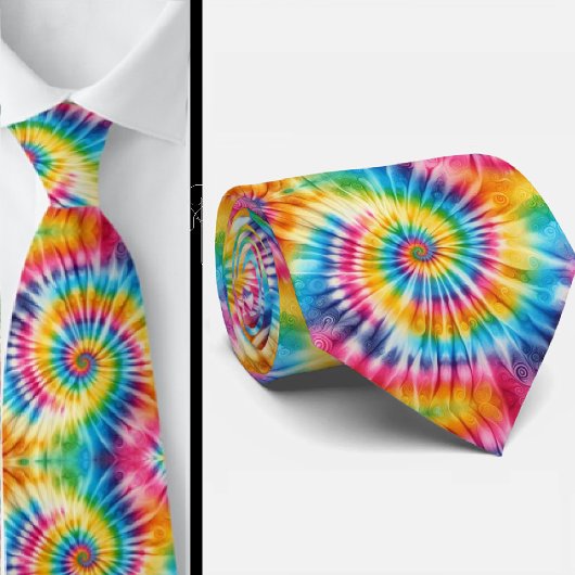 Psychedelisch Tie-Dye Patroon Stropdas