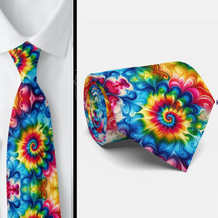Psychedelisch Tie-Dye Patroon Stropdas