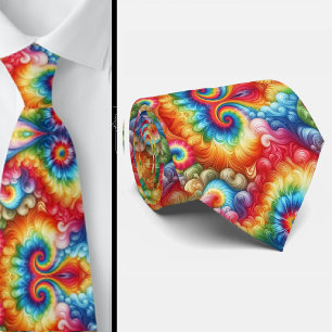 Psychedelisch Tie-Dye Patroon Stropdas