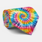 Psychedelisch Tie-Dye Patroon Stropdas (Opgerold)